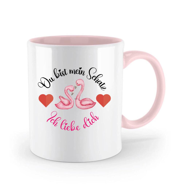 Du bist mein Schatz - Ich liebedich ♥ Süßer Schwan Tasse - printpod.de