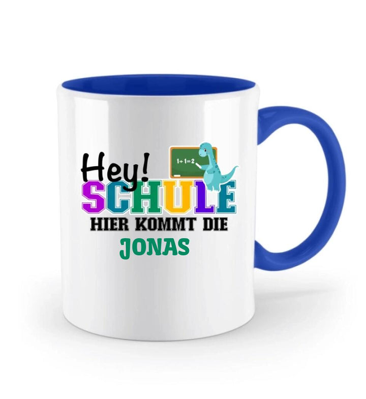 Einschulung geschenk, Dino tasse, Tasse schulkind mit namen, Geschenkideen, Schulanfang - printpod.de