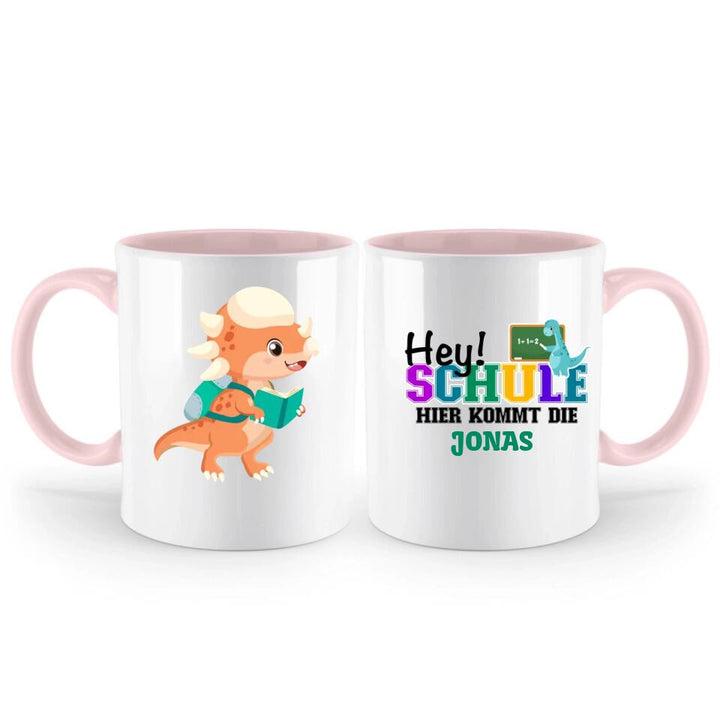 Einschulung geschenk, Dino tasse, Tasse schulkind mit namen, Geschenkideen, Schulanfang - printpod.de