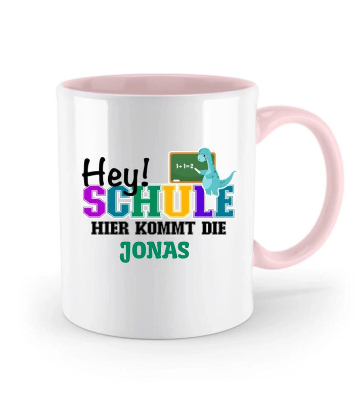 Einschulung geschenk, Dino tasse, Tasse schulkind mit namen, Geschenkideen, Schulanfang - printpod.de