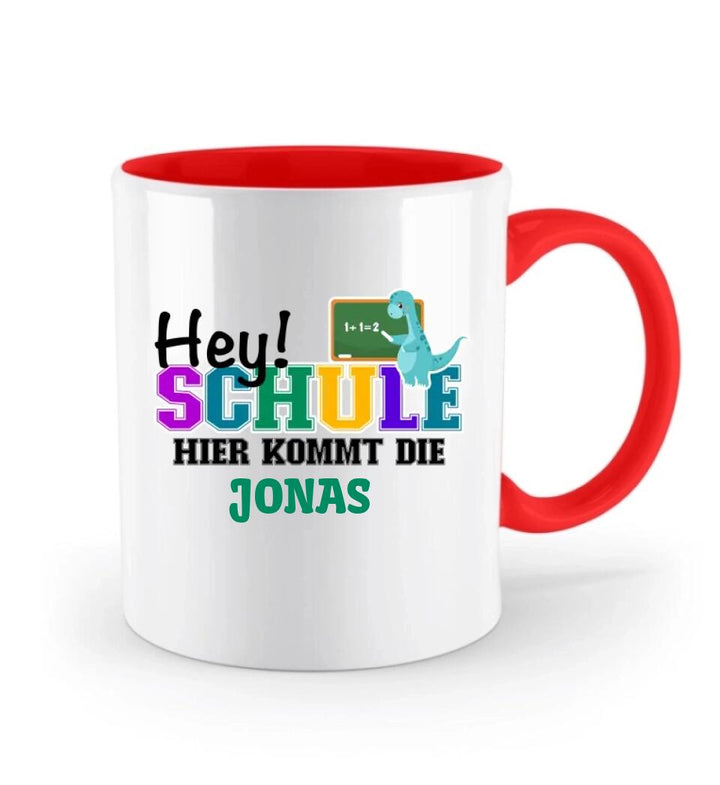 Einschulung geschenk, Dino tasse, Tasse schulkind mit namen, Geschenkideen, Schulanfang - printpod.de