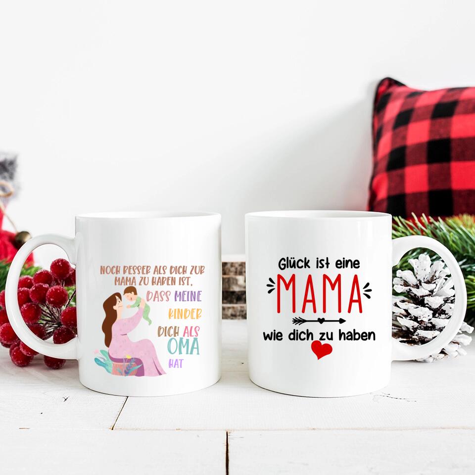 Noch besser als dich zur Mama zu haben ist,dass meine kinder dich als Oma hat Tasse - Personalisierte Tasse - printpod.de