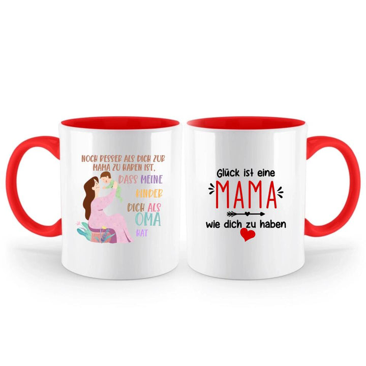 Noch besser als dich zur Mama zu haben ist,dass meine kinder dich als Oma hat Tasse - Personalisierte Tasse - printpod.de