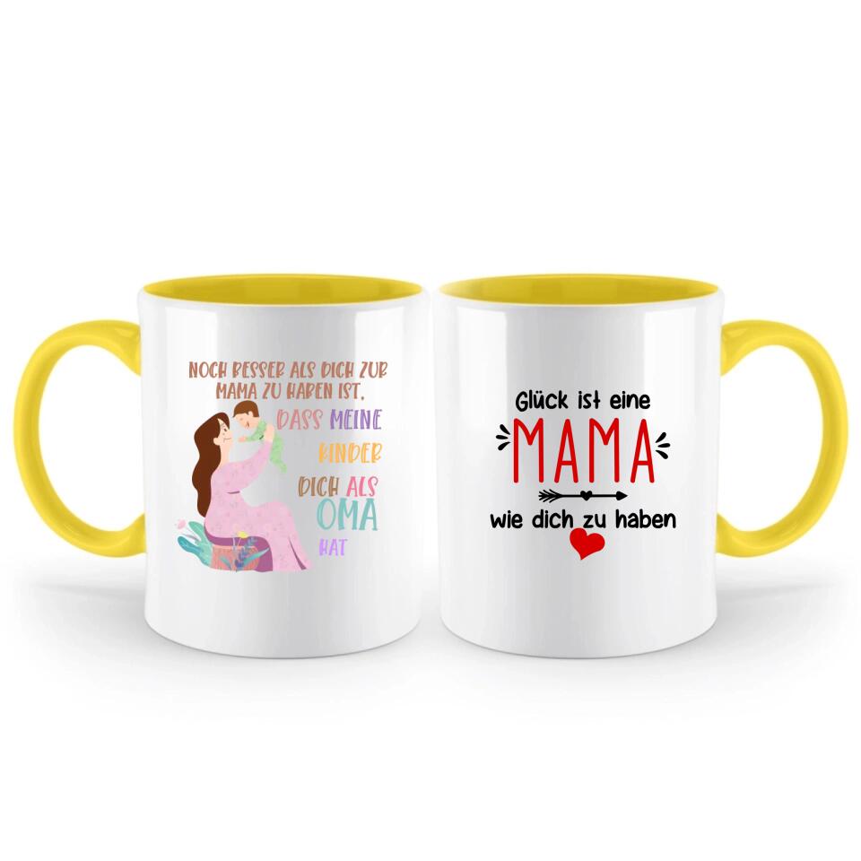 Noch besser als dich zur Mama zu haben ist,dass meine kinder dich als Oma hat Tasse - Personalisierte Tasse - printpod.de