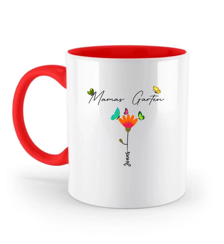 Mamas Garten Tasse, Tasse, Geschenk Muttertag, Geburtstagsgeschenk Mama, Personalisierte Tasse, Mama Geschenk, Mama Tasse - printpod.de