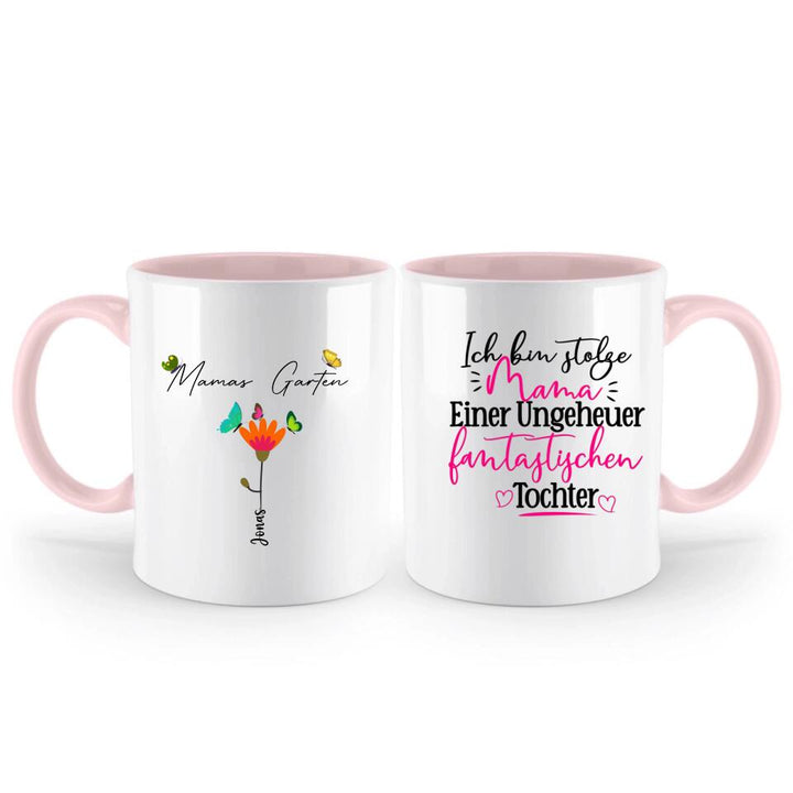 Mamas Garten Tasse, Tasse, Geschenk Muttertag, Geburtstagsgeschenk Mama, Personalisierte Tasse, Mama Geschenk, Mama Tasse - printpod.de