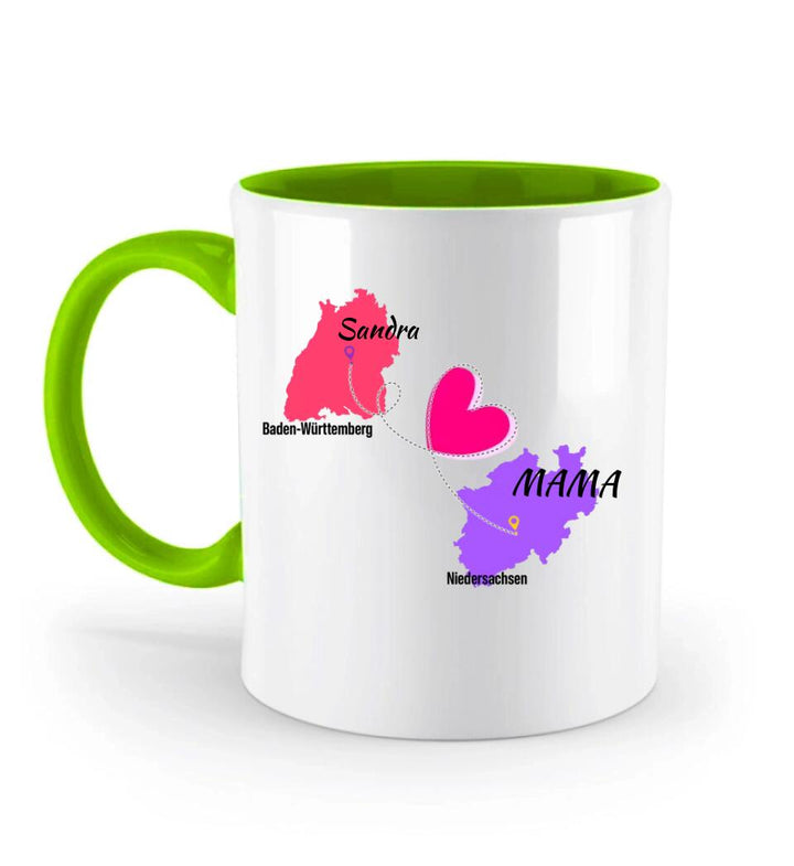 Zuhause ist da, wo Mama ist Tasse, Geschenk für Muttertag - printpod.de