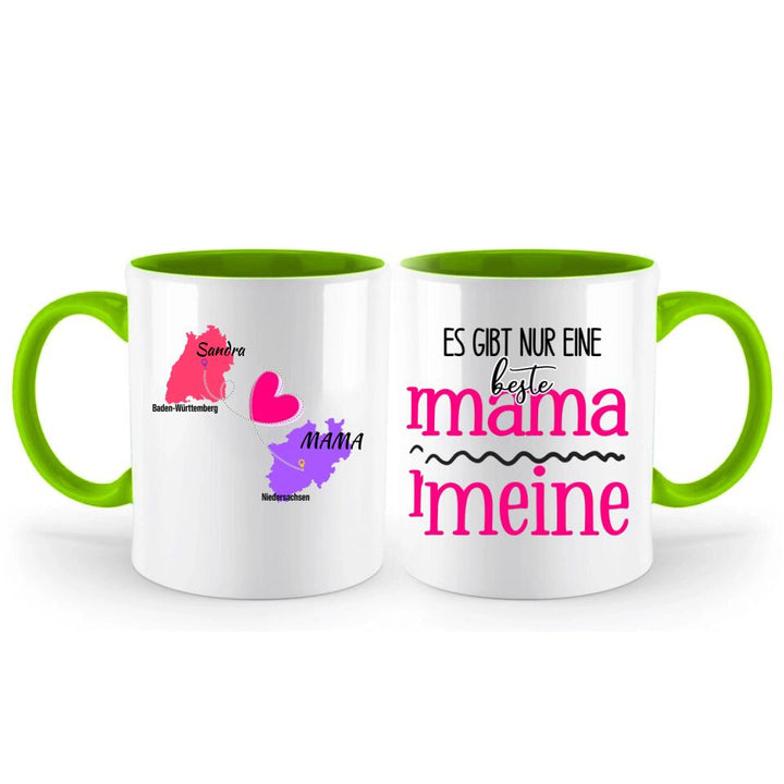 Zuhause ist da, wo Mama ist Tasse, Geschenk für Muttertag - printpod.de