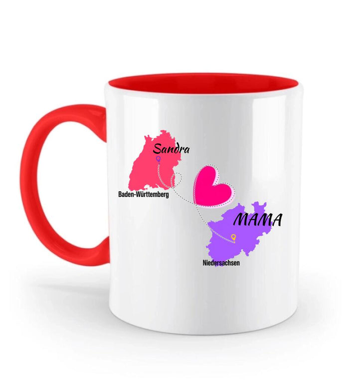 Zuhause ist da, wo Mama ist Tasse, Geschenk für Muttertag - printpod.de