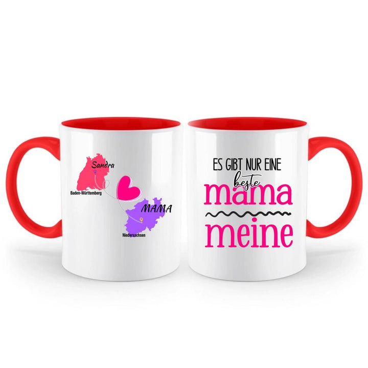 Zuhause ist da, wo Mama ist Tasse, Geschenk für Muttertag - printpod.de