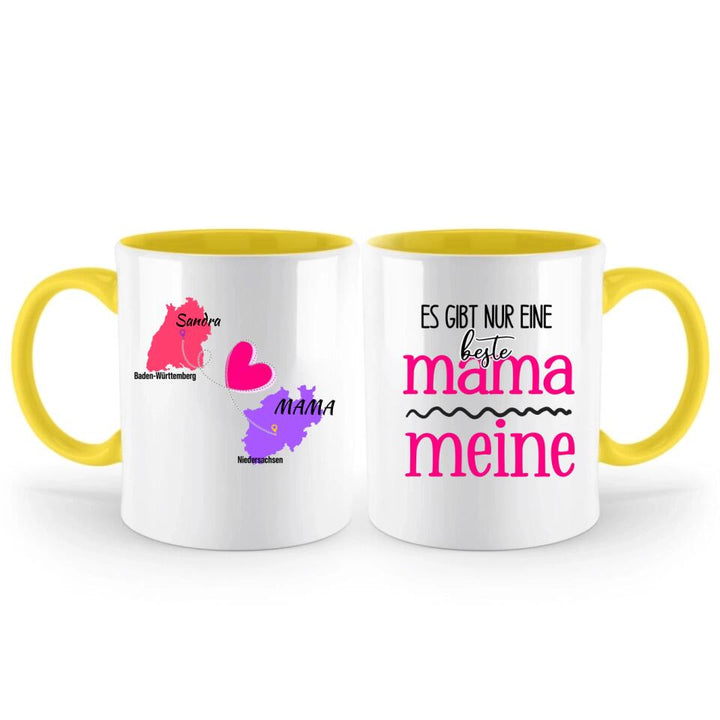 Zuhause ist da, wo Mama ist Tasse, Geschenk für Muttertag - printpod.de