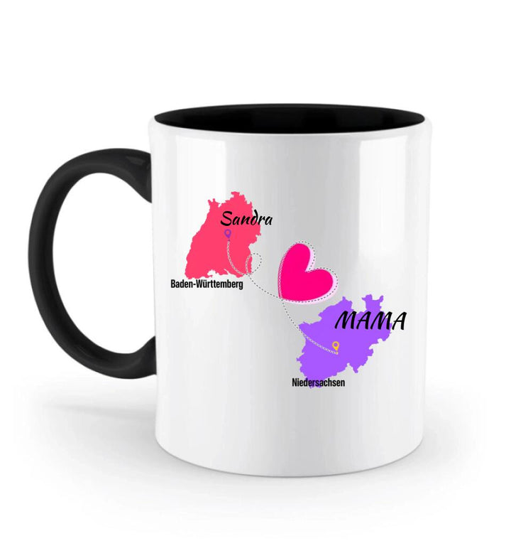 Zuhause ist da, wo Mama ist Tasse, Geschenk für Muttertag - printpod.de