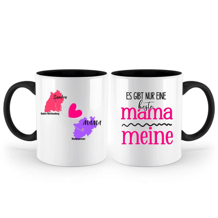 Zuhause ist da, wo Mama ist Tasse, Geschenk für Muttertag - printpod.de