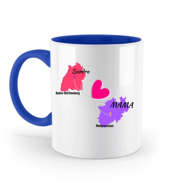 Zuhause ist da, wo Mama ist Tasse, Geschenk für Muttertag - printpod.de