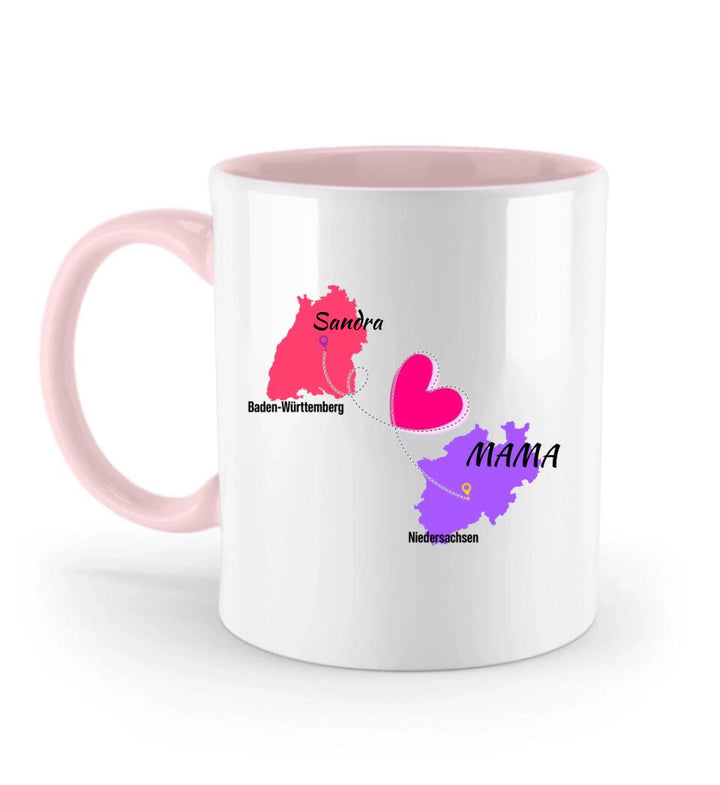 Zuhause ist da, wo Mama ist Tasse, Geschenk für Muttertag - printpod.de