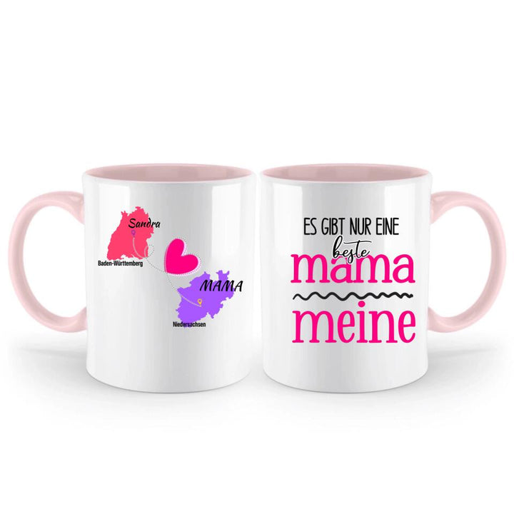 Zuhause ist da, wo Mama ist Tasse, Geschenk für Muttertag - printpod.de