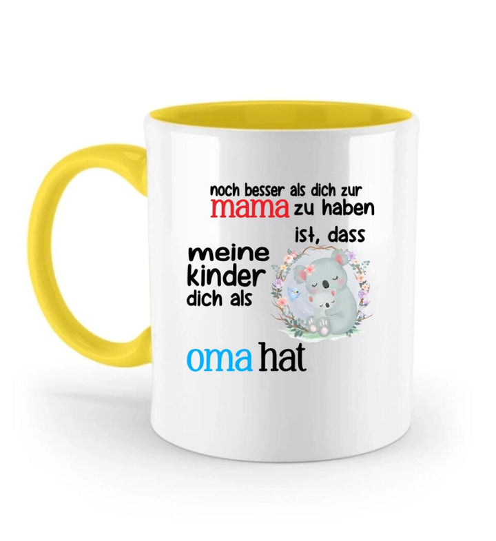 Omas Geschenk - Noch besser als dich zur Mama zu haben ist, dass meine kinder dich als Oma hat - printpod.de