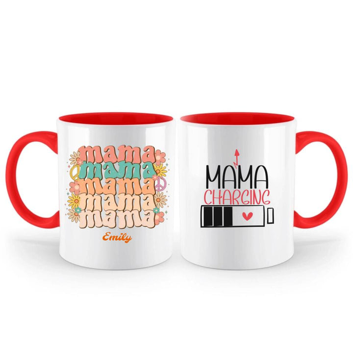 Mama Charging Tasse,Geschenk Muttertag,Geburtstagsgeschenk Mama,Personalisierte Tasse ,Mama Geschenk - printpod.de