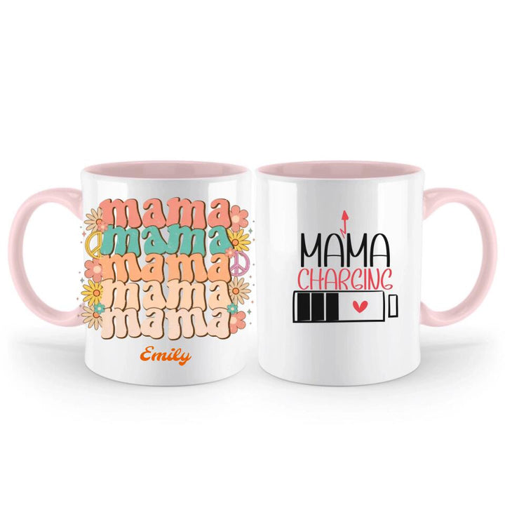 Mama Charging Tasse,Geschenk Muttertag,Geburtstagsgeschenk Mama,Personalisierte Tasse ,Mama Geschenk - printpod.de