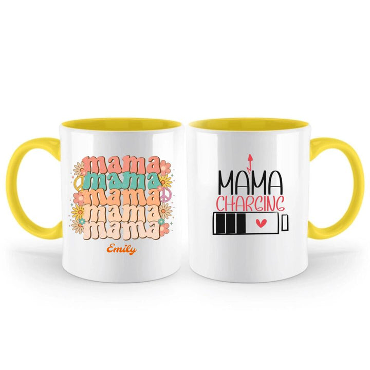 Mama Charging Tasse,Geschenk Muttertag,Geburtstagsgeschenk Mama,Personalisierte Tasse ,Mama Geschenk - printpod.de