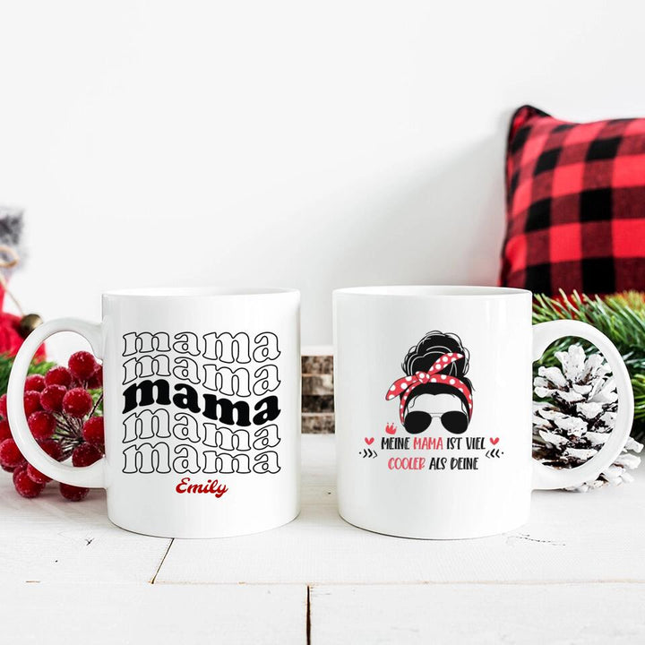 Meine Mama ist viel cooler als deine Tasse, Geschenk Muttertag, Geburtstagsgeschenk Mama - printpod.de