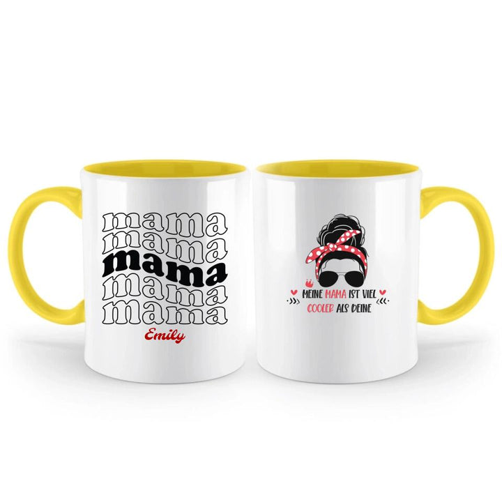 Meine Mama ist viel cooler als deine Tasse, Geschenk Muttertag, Geburtstagsgeschenk Mama - printpod.de