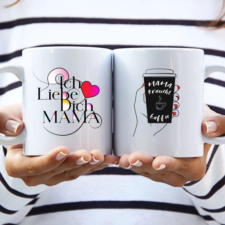 Ich Liebe Dich Mama ♥ - Spruch Tasse - Personalisierte Tasse - Spruch Tasse - printpod.de