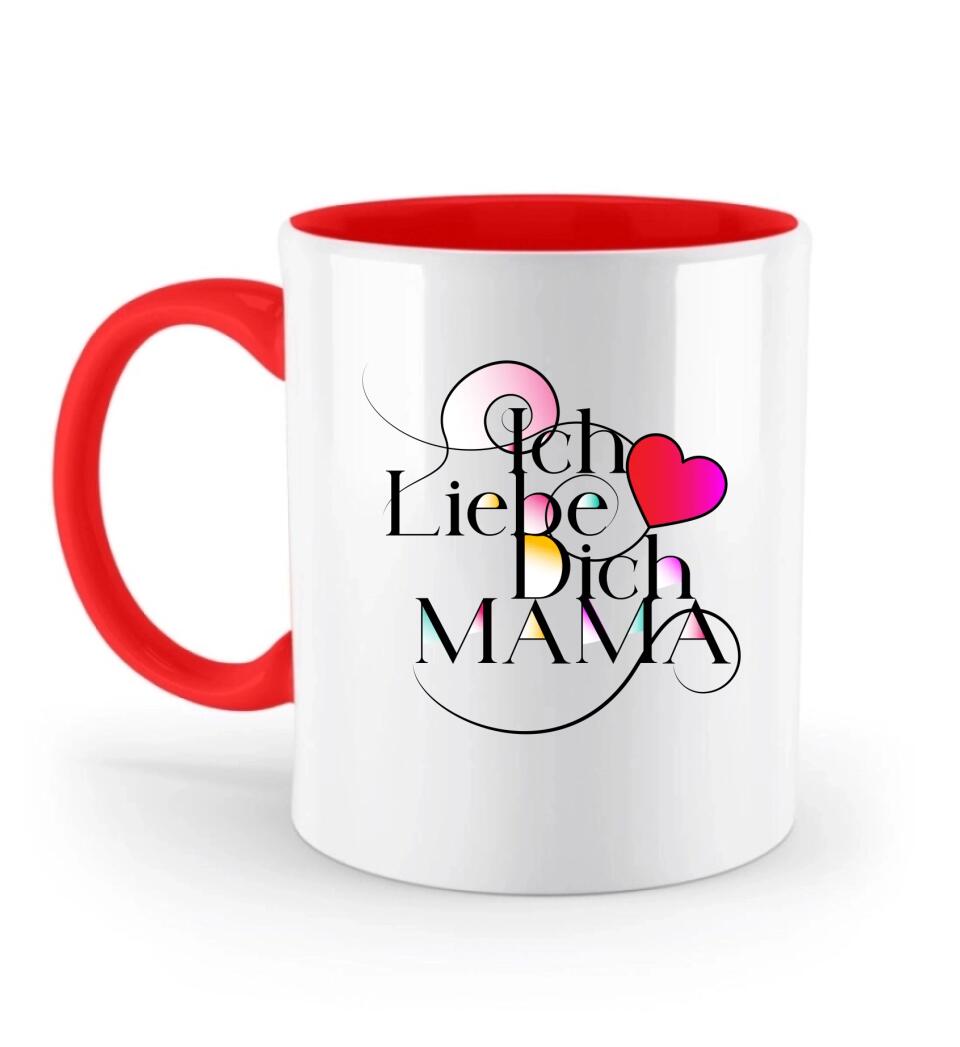 Ich Liebe Dich Mama ♥ - Spruch Tasse - Personalisierte Tasse - Spruch Tasse - printpod.de