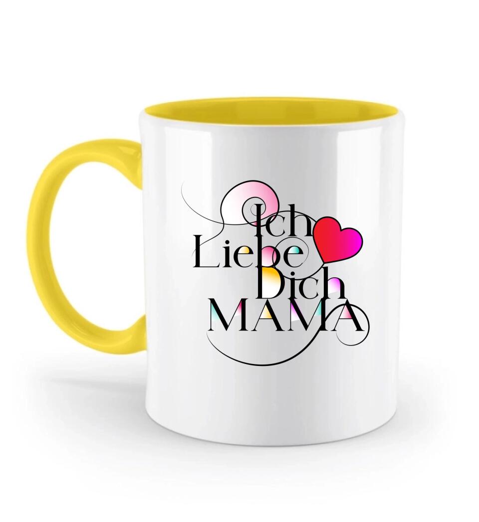 Ich Liebe Dich Mama ♥ - Spruch Tasse - Personalisierte Tasse - Spruch Tasse - printpod.de