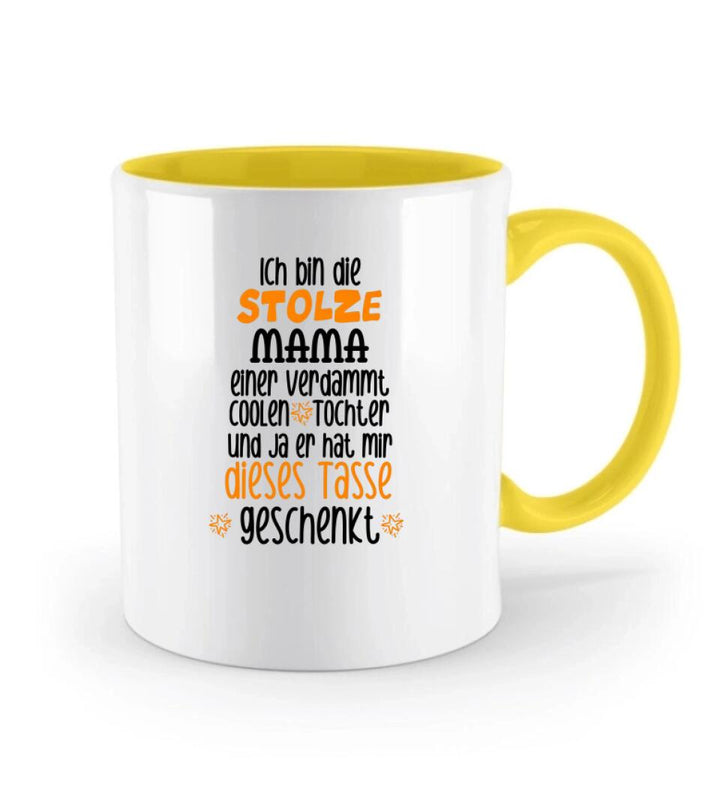 Ich bin die stolze MAMA einer verdammt coolen, Tochter und ja er hat mir dieses Tasse, Geschenk Muttertag, Personalisierte Tasse, Mama Geschenk, Mama Tasse, Geburtstagsgeschenk Mama - printpod.de