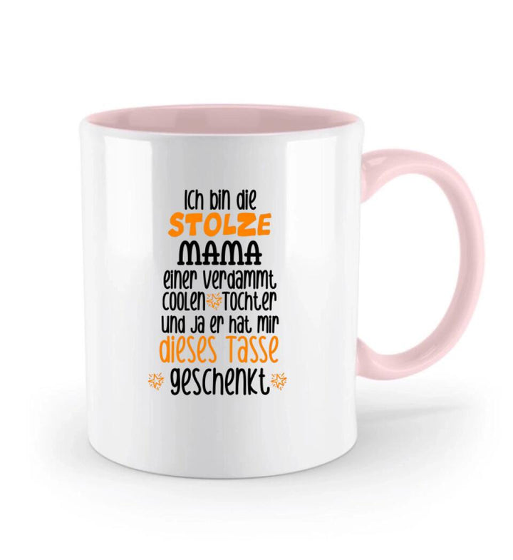 Ich bin die stolze MAMA einer verdammt coolen, Tochter und ja er hat mir dieses Tasse, Geschenk Muttertag, Personalisierte Tasse, Mama Geschenk, Mama Tasse, Geburtstagsgeschenk Mama - printpod.de