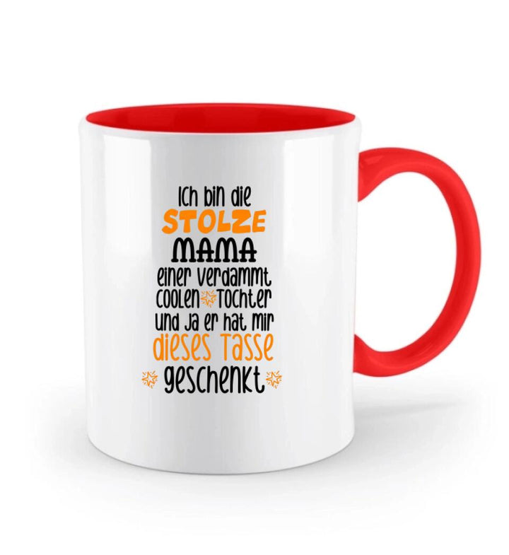 Ich bin die stolze MAMA einer verdammt coolen, Tochter und ja er hat mir dieses Tasse, Geschenk Muttertag, Personalisierte Tasse, Mama Geschenk, Mama Tasse, Geburtstagsgeschenk Mama - printpod.de