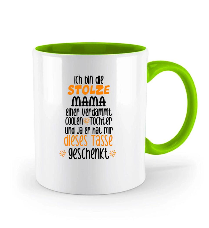 Ich bin die stolze MAMA einer verdammt coolen, Tochter und ja er hat mir dieses Tasse, Geschenk Muttertag, Personalisierte Tasse, Mama Geschenk, Mama Tasse, Geburtstagsgeschenk Mama - printpod.de