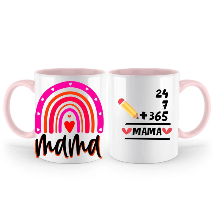 Geschenk Muttertag,Geburtstagsgeschenk Mama,Tasse ,Mama GeschenkTasse 24 + 7 + 365 = Mama,Geschenkideen - printpod.de