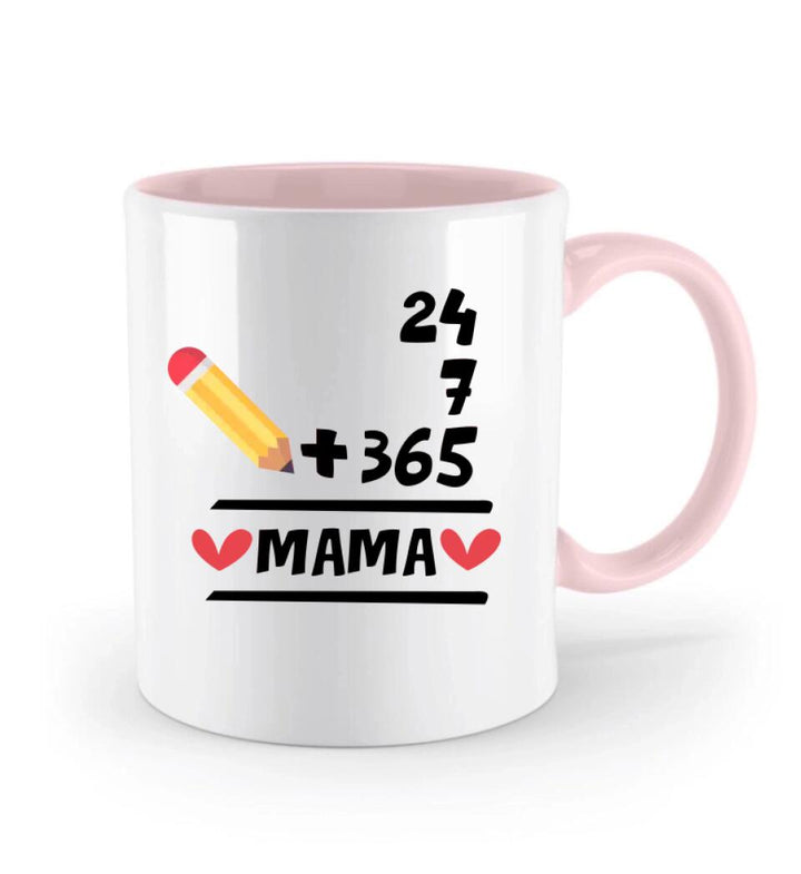 Geschenk Muttertag,Geburtstagsgeschenk Mama,Tasse ,Mama GeschenkTasse 24 + 7 + 365 = Mama,Geschenkideen - printpod.de