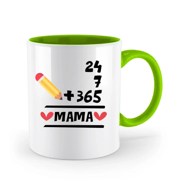 Geschenk Muttertag,Geburtstagsgeschenk Mama,Tasse ,Mama GeschenkTasse 24 + 7 + 365 = Mama,Geschenkideen - printpod.de