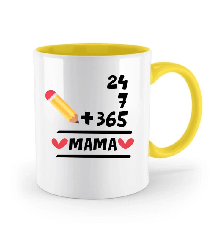 Geschenk Muttertag,Geburtstagsgeschenk Mama,Tasse ,Mama GeschenkTasse 24 + 7 + 365 = Mama,Geschenkideen - printpod.de