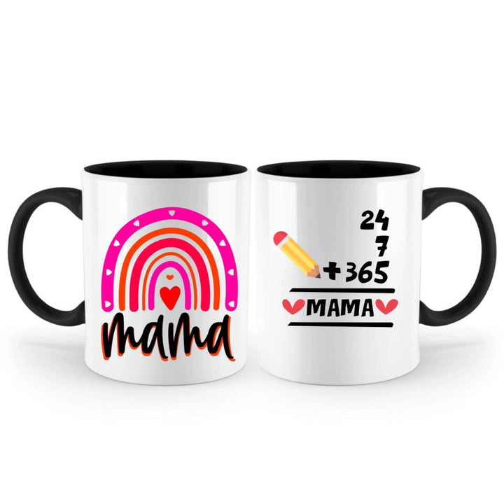 Geschenk Muttertag,Geburtstagsgeschenk Mama,Tasse ,Mama GeschenkTasse 24 + 7 + 365 = Mama,Geschenkideen - printpod.de