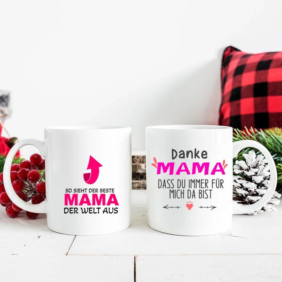 Mama Tasse,So Sieht der Beste Mama der Welt aus Tasse, Geschenk Muttertag, Geburtstagsgeschenk Mama, Mama Geschenk - printpod.de