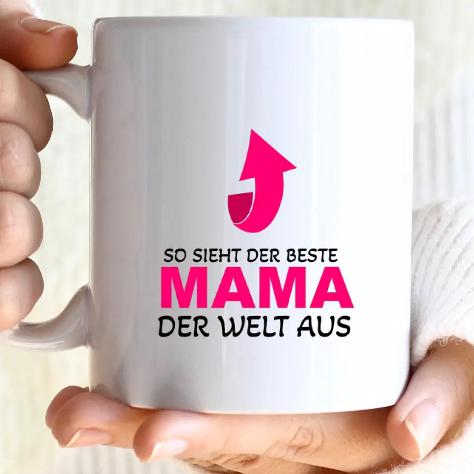 Mama Tasse,So Sieht der Beste Mama der Welt aus Tasse, Geschenk Muttertag, Geburtstagsgeschenk Mama, Mama Geschenk - printpod.de