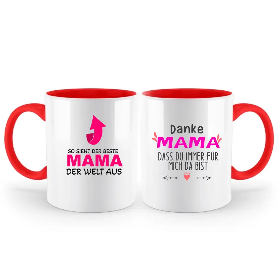 Mama Tasse,So Sieht der Beste Mama der Welt aus Tasse, Geschenk Muttertag, Geburtstagsgeschenk Mama, Mama Geschenk - printpod.de