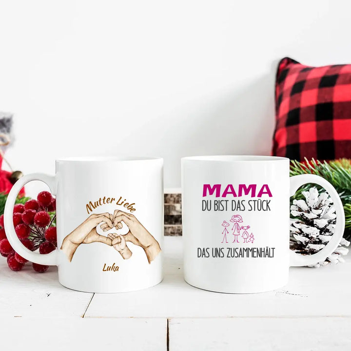 Mutter Liebe Tasse, Geschenk Muttertag, Geburtstagsgeschenk Mama - printpod.de