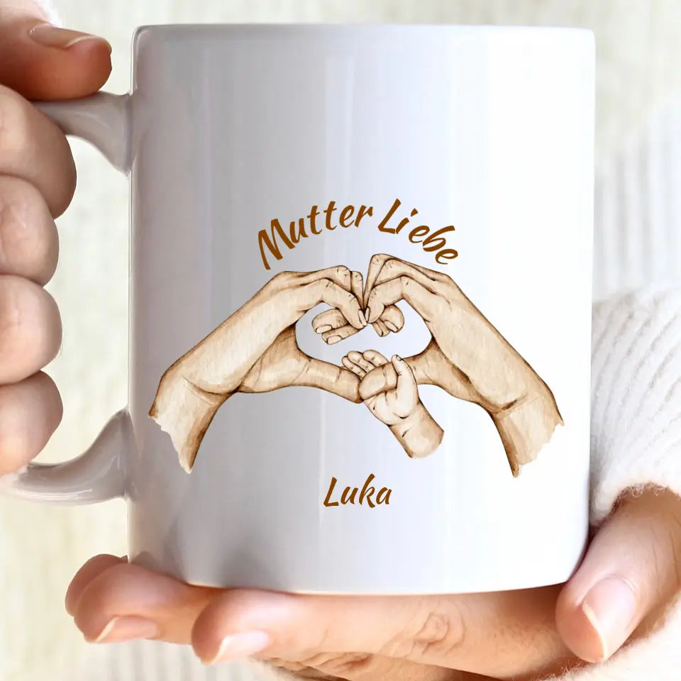 Mutter Liebe Tasse, Geschenk Muttertag, Geburtstagsgeschenk Mama - printpod.de