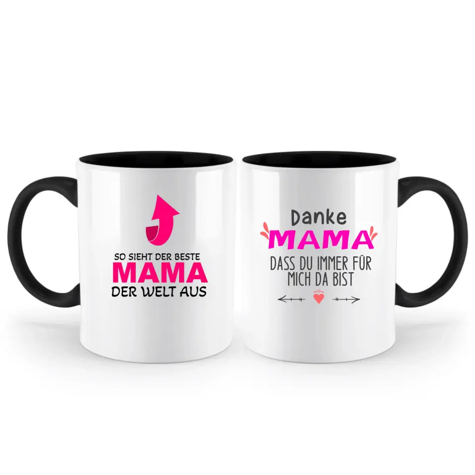 Mama Tasse,So Sieht der Beste Mama der Welt aus Tasse, Geschenk Muttertag, Geburtstagsgeschenk Mama, Mama Geschenk - printpod.de