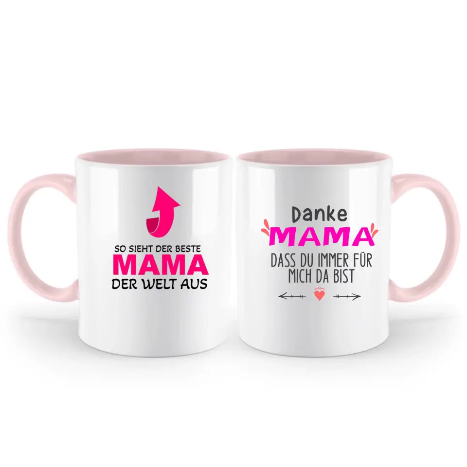 Mama Tasse,So Sieht der Beste Mama der Welt aus Tasse, Geschenk Muttertag, Geburtstagsgeschenk Mama, Mama Geschenk - printpod.de