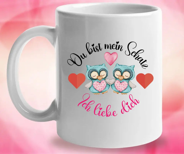 Du bist mein Schatz - Ich liebedich Sprüche für kaffeetasse