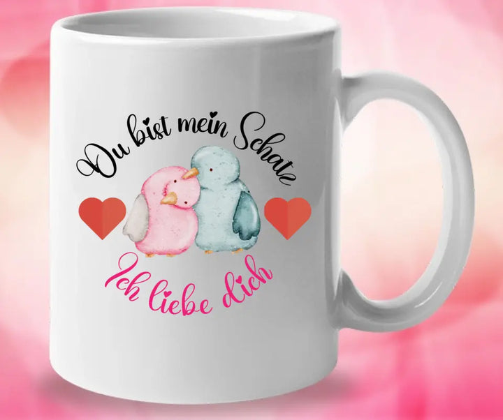 Sprüche Tasse - Ich liebedich -Du bist mein schatz - printpod.de