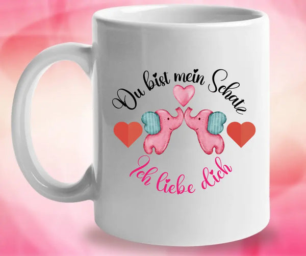 Sprüch Tasse-Du bist mein Schatz-Geschenke für freund persönlich