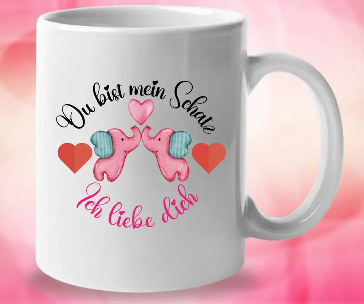 Sprüch Tasse-Du bist mein Schatz-Geschenke für freund persönlich - printpod.de