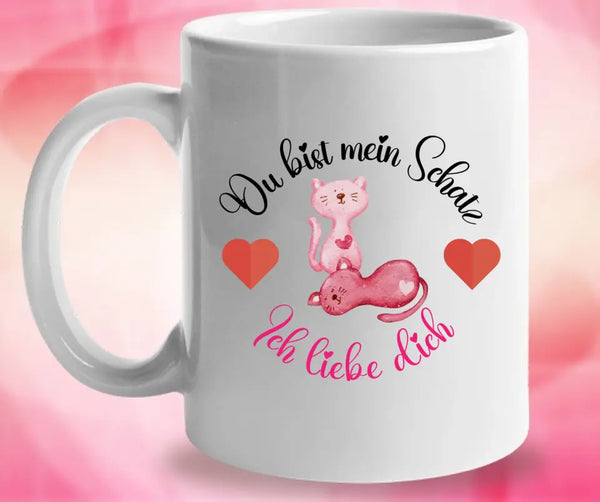 Du bist mein Schatz - Ich liebedich ♥ Süße Katze